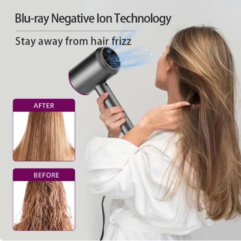 Xiaomi Hair Dryer Lightweight Blue Negative Ion Fast Dry Hair Small Low Noise Salon Household Electric Cold And Hot Hair Dryers