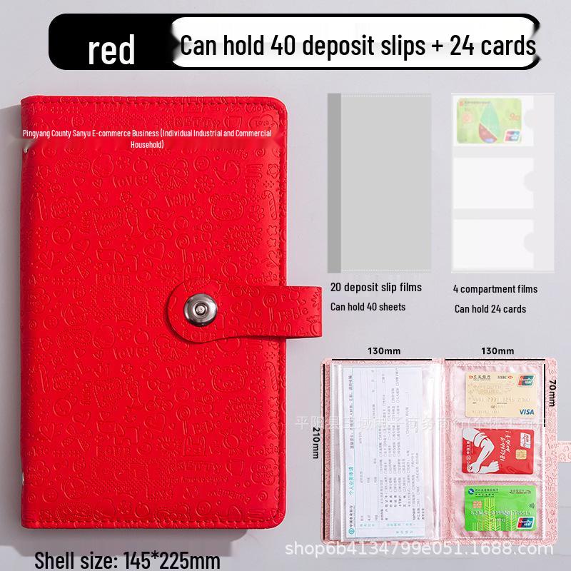 A6 Password Lock Color-Changing Leather Macaron Budget Diary with Floral Pattern Money Box