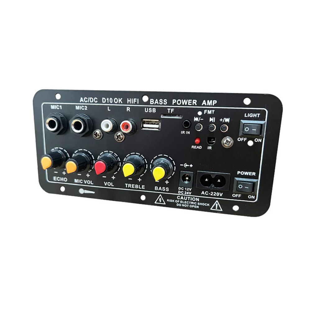 

Плата усилителя Bluetooth D10 AUX TF карта USB 30-120 Вт для 4 Ом 40 Вт динамика 110 В 220 В 12 В 24 В сабвуфер аудиоусилитель модуль