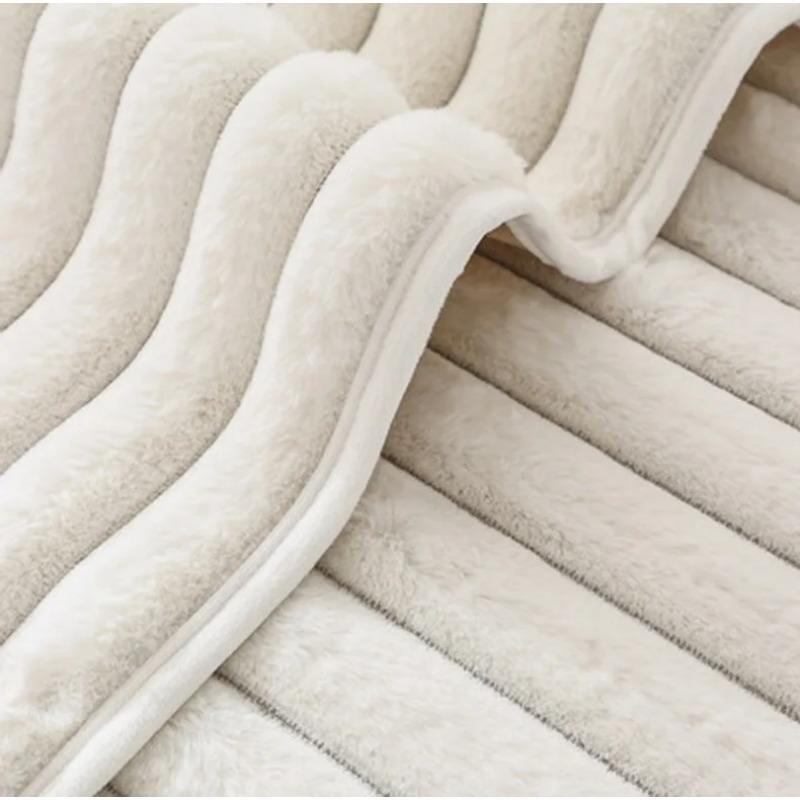 Królik zagęścić pluszowa narzuta na sofę zimowa ciepła narzuta na sofę prosty pasek narzuty na kanapę do salonu solidna antypoślizgowa Sofa ręcznik