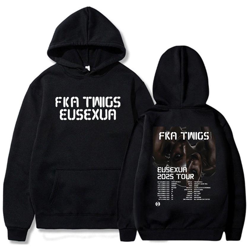 FKA Twigs Eusexua Tour Felpe con Cappuccio Manica Lunga con Cappuccio Felpe da Donna Streetwear Unisex Comode Sudaderas Stampa