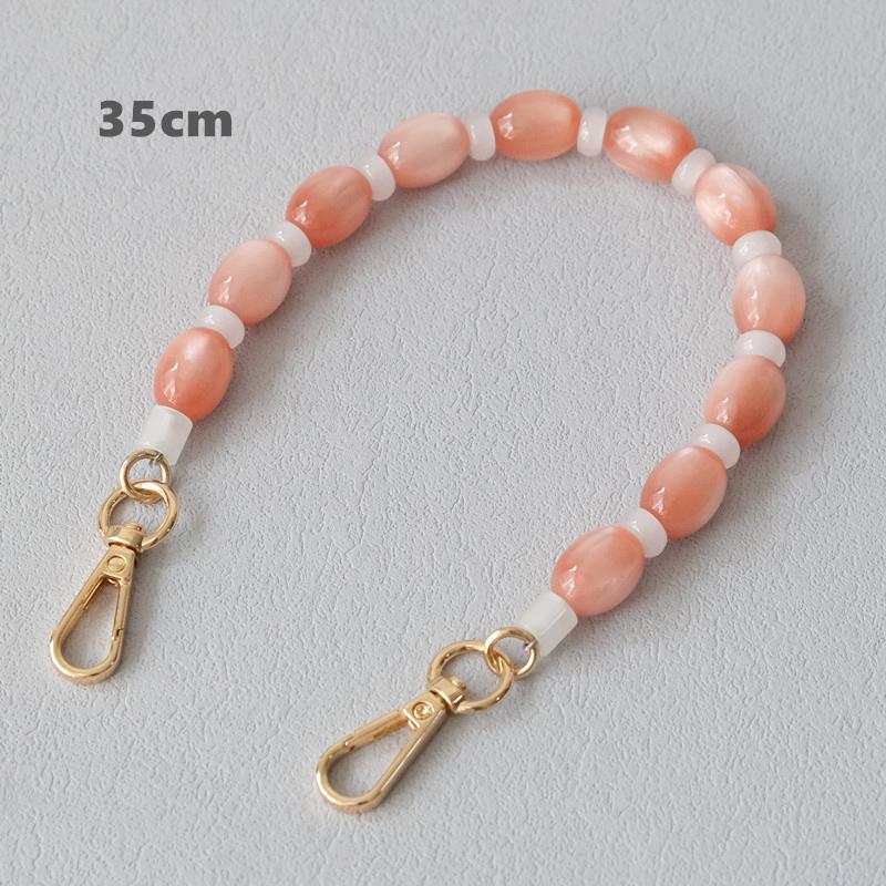 New Fashion Autumn Woman Bag Accessory Detachable Luxury Beaded Chains Cute Acrylic Strap Women Handbag Shoulder Handle Chain