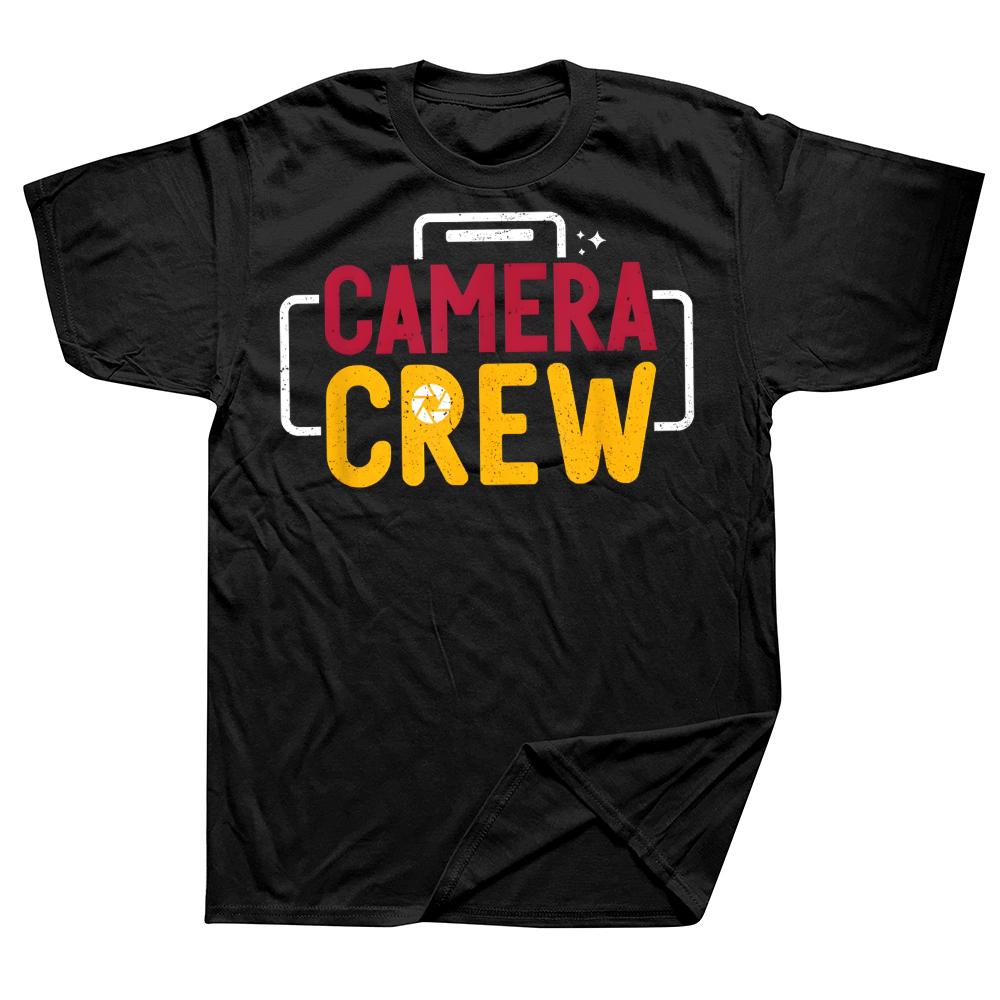 Film Production Camera Crew Filmmaker T Shirts Short Sleeve Birthday Gifts Mens Clothing Fashion Casual Loose Oversized T Shirt