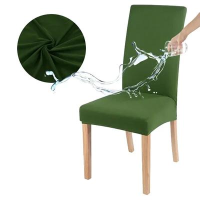 Waterproof Elastic Chair Cover for Dining Room Kitchen Wedding Hotel Banquet Restaurant Anti-dirty Seat Cover Housse De Chaise