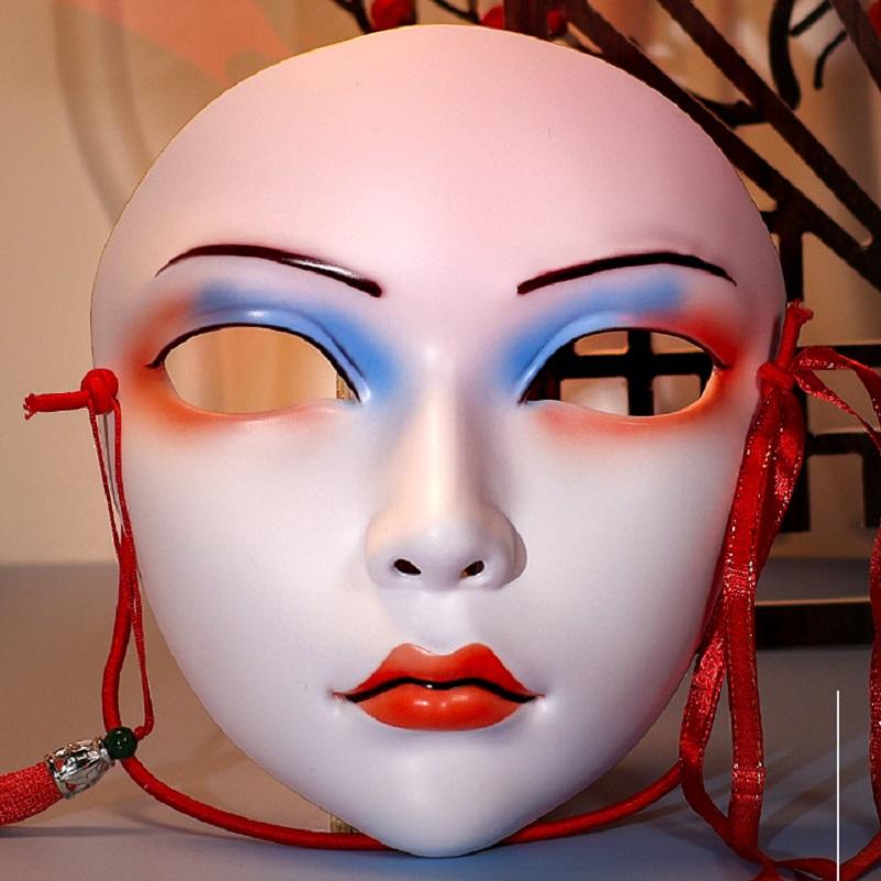 Soul Crop Full Face Mask Nightclub Bar Cos Party Hanfu Dress Up Road Chinese Mechanical Ancient Style Mask Men and Women