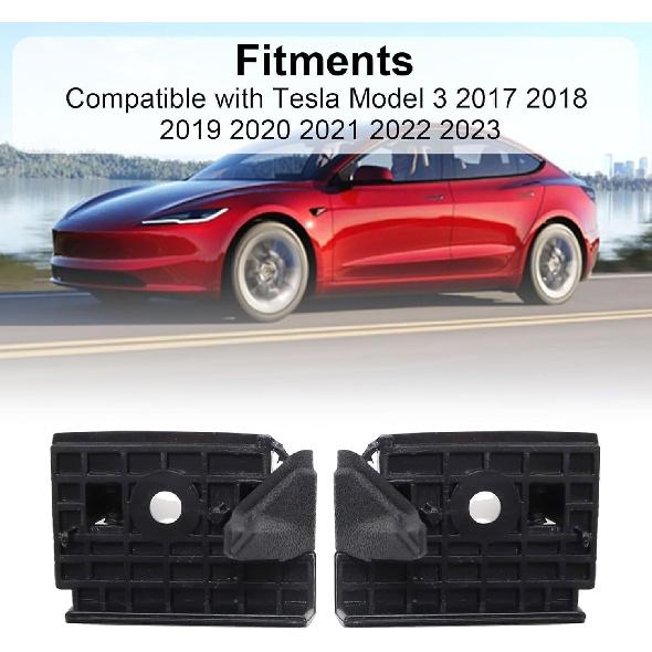 FZJDSD Front Fender Bracket Left & Right 1084171-00-F 1084172-00-F Compatible with Tesla Model 3 2017-2023 Front Bumper Bracket Fender Retainers