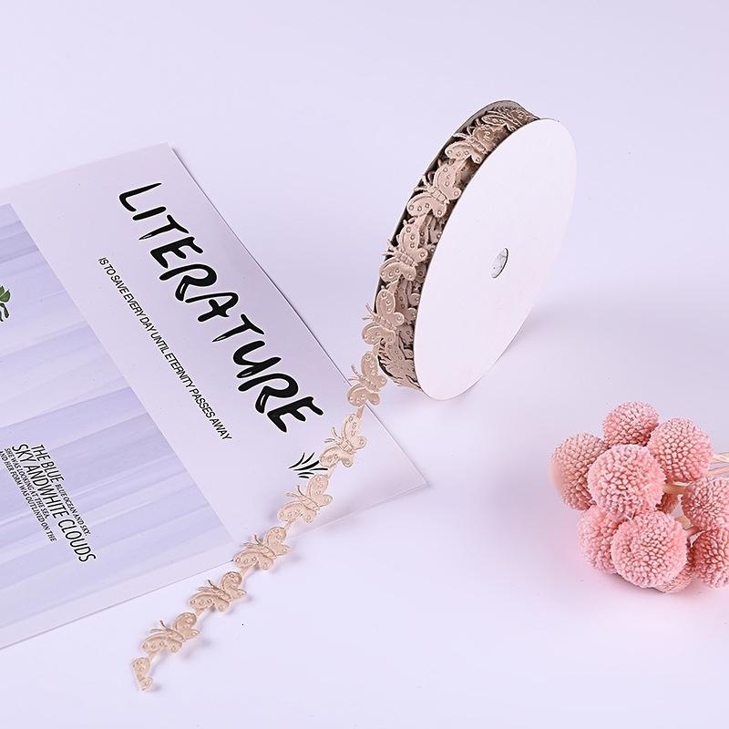1.5cm Wide Fine Butterfly Flower Lace fabric Craft Cake Gift Wrap With DIY Handmade Hat Purse Bouquet Ribbon Accessories renda