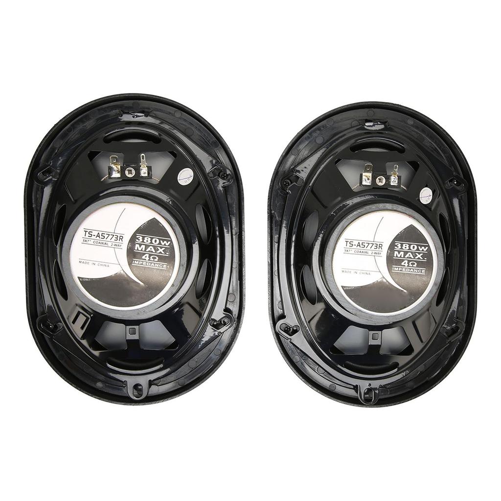 Car Speakers, 2 Coaxial Car Speakers, 5x7 Inch 380W 4 Ohm Coaxial Car Speakers, Alto-Treble Car Speaker Replacement for Car Sound System