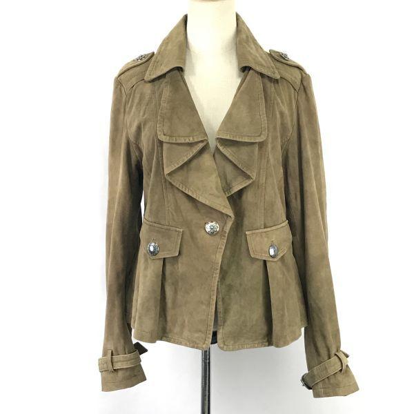 

Excellent Condition Tasha Polizzi Leather Jacket M Women Brown Jumper