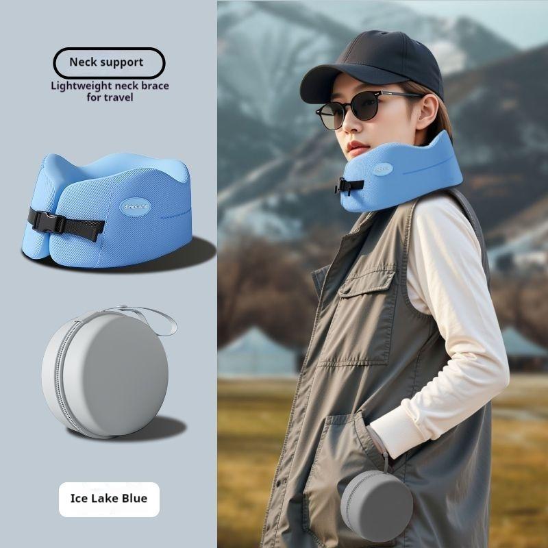 Memory Foam U-shaped Pillow Travel Neck Pillow Soft Comfortable Car Airplane Pillow Office Sleeping Pillow Lunch Break Pillow