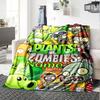Customiz Name Personality Plants Vs. Zombies Blanket Soft &Warm Sofa Office Bed Travel Lunch Break Blanket, Gift Suitable All Seasons