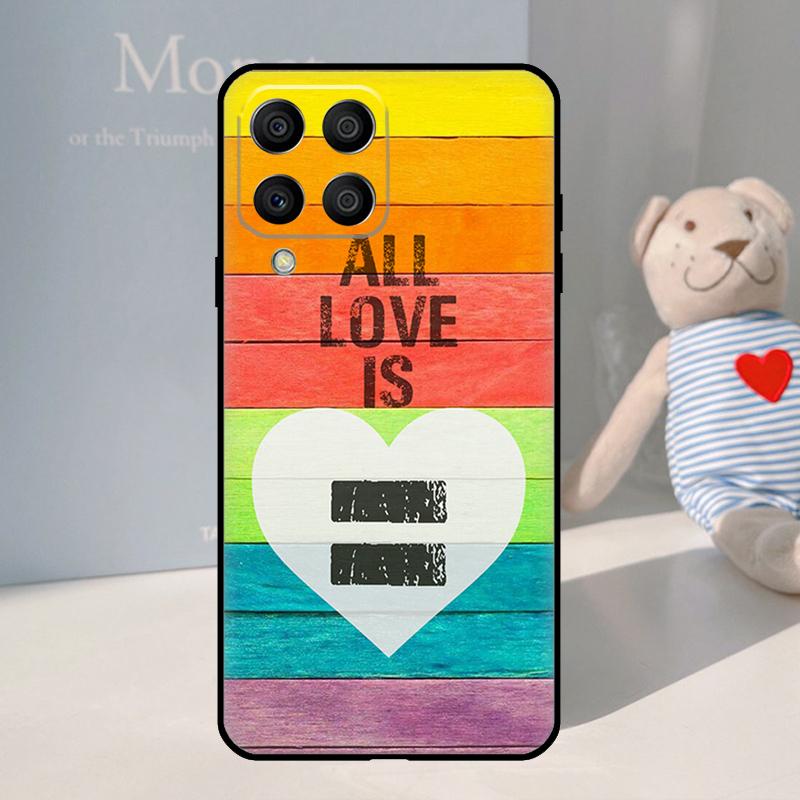 LGBT Pride Love For Samsung Galaxy M55 M15 M35 M14 M34 M54 M11 M21 M31 M13 M33 M53 M12 M32 M52 M06 M16 Case