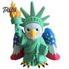 Bald Eagle Decor 3D Printed Goddess Ornament, American Flag Wings Statue, Durable Decorative Statue And of Liberty Figurine for Home Office Non-fading