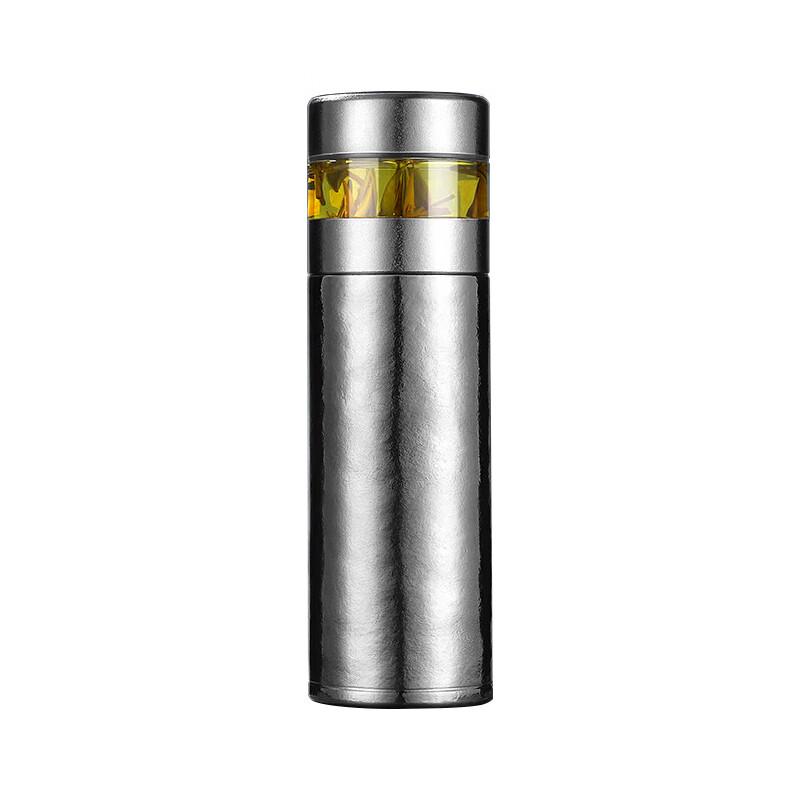 Yidishui Pure Titanium Tea Infuser Insulated Bottle, 470mL