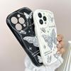 Cute Cartoon Pattern Cream Texture Casing Wavy Edge Soft Silicone Cover Phone Case for Huawei Honor Infinix Tecno iPhone