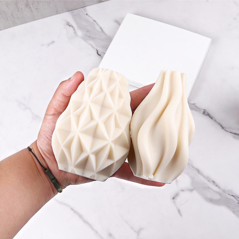 DIY Candle Silicone Mold Making irregular Geometric Waves Mould 3D Shape Resin Epoxy for Handmade Soap Craft Moulds Home Decor