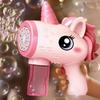Unicorn Bubbles Machine Automatic Soap Blower Bubble Blowing Toy Electric Bubble Gun Outdoor Party Games Toy