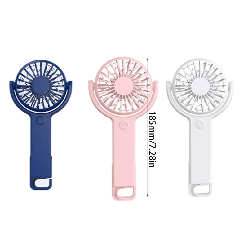 Handheld Fan Portable Fan Rechargeable Small Pocket Fan with 5 Speed Foldable Hook for Office Outdoor Indoor Pocket Fan