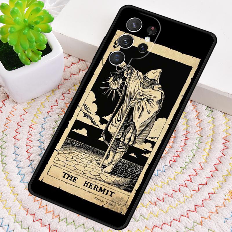 Tarot Card The Hermit TPU Phone Case For Samsung Galaxy note 10 pro S26 S25 S24 S23 S22 Ultra Plus S21 FE S20 Shockproof Cover