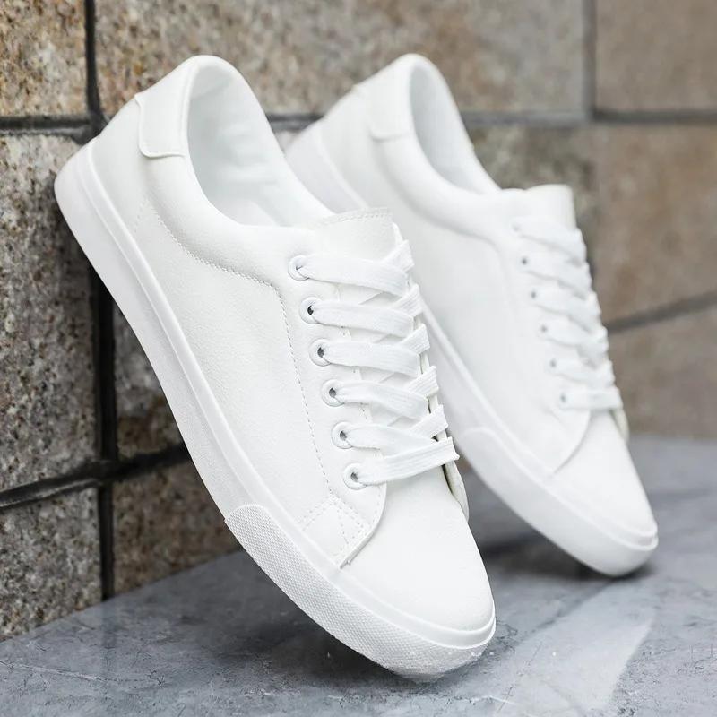 Trendy Durable Men's Leather Casual Shoes Lightweight Breathable Walking Flat Shoes Comfort Platform Loafers  Zapatillas Hombre
