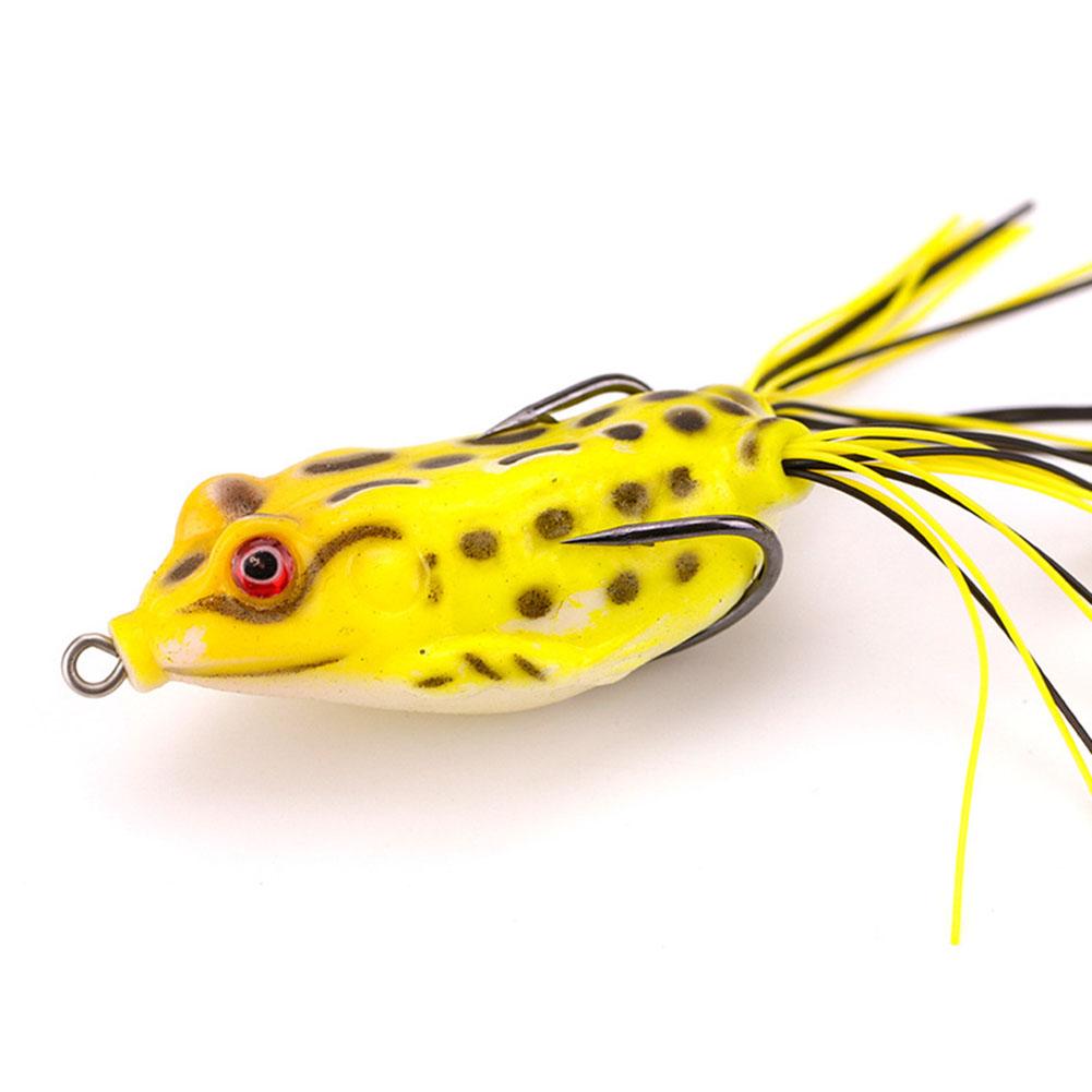 1pack Frog Soft Fishing  Bait Thunder Frog Bionic Lures With Double Hook Fishing Supplies