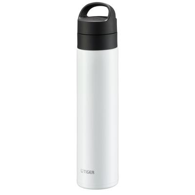 Tiger Thermos Water Bottle 600ml Vacuum Insulated Carbonated BottleBottleWarm/Cold Portable Compact White MKB-T601WJ