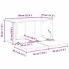 4 Piece TV Cabinet Set Black Oak Effect 60 x 30 x 30 cm