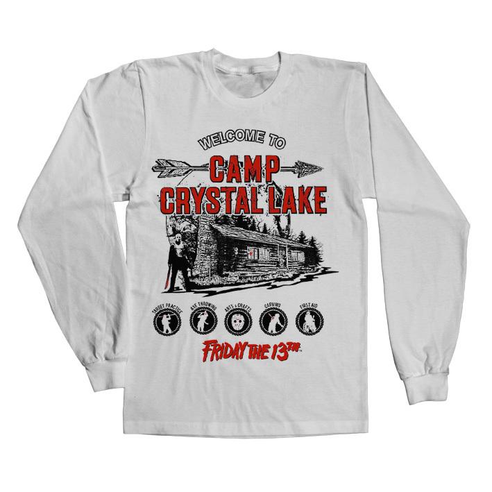 Licenza Ufficiale Venerdì Il 13thCamp Crystal Lake Manica Lunga T-SHIRT S-XXL L