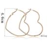 EK2095 New Fashion Hollow Peach Heart Earring Metal Plating Ornaments Simple Dangle Ear For Women Copper Brincos Jewelry