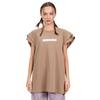 MILIEUX [Mxm1Uktss002Br]Extended-Shoulder Knit T-Shirt Short-Sleeve