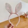 Sequin Easter Bunny Headband Glitter Rabbit Ear Hairband Fashion Bunny Ears Headband  Party