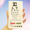 1pc Pocket Eye Chart, Double-Sided Paper With Color Bars, Portable Vision Test Chart For Optometrists & Eye Clinics,