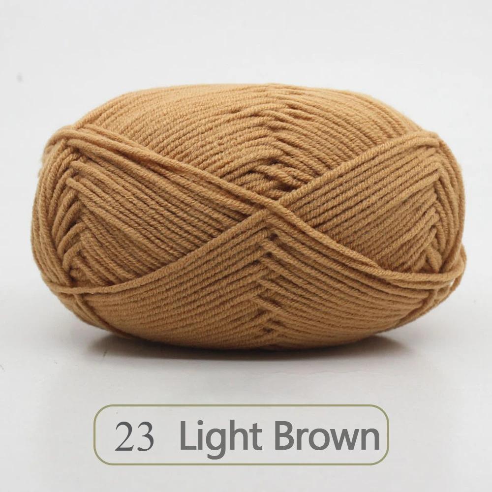 1pc 50g Soft Wool Milk Cotton Yarn Crochet Anti-Pilling Hand Knitting Thread For Cardigan Scarf Hat Baby Sweater Doll Supplies