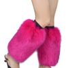 Boot Cover Women Winter Vibrant Faux Fur Leg Warmers Thick Calf Socks Streetwear