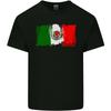 Mexico Football Distressed Flag Unisexs Light Cotton TShirt