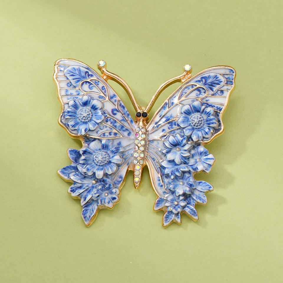 Eco-Friendly Enamel Butterfly Brooch: Elegant, Versatile Fashion Pin