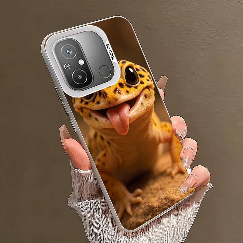 Lizards Geckos Cute Pet Shockproof Phone Case for Xiaomi Poco X7 X6 X5 X3 Pro F7 Ultra M8 Redmi 15C 15 14C 13C 12C 10C 13 12 10