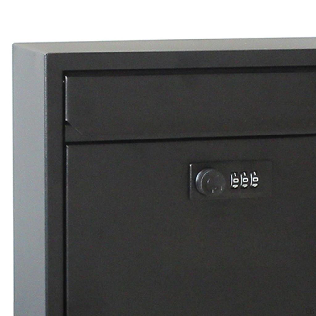 Wall Mount Mailbox Lockable Postbox Retro Drop Box Post Letter Letterbox Mail for Indoor Outdoor