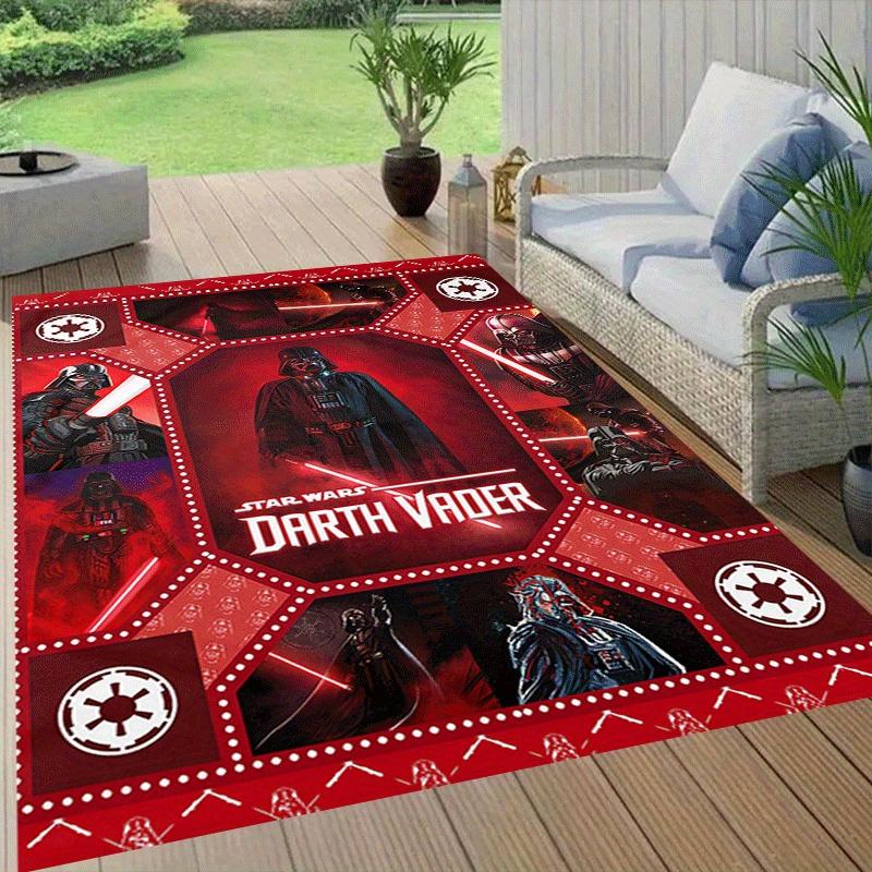 1 ks Koberec Star Wars, Plošný koberec, Ložnice a Herní místnost, Odolný, Odolný proti skvrnám a Snadno čistitelný, Obývací pokoj