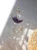 Natural Amethyst Green Crystal & Rose Quartz Moon Hourglass Star Sun Catcher Pendant