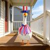 23 Inch Large White Goose Decoration Set 3 Pieces Festive Porch Outfit Includes Hat Bowtie and Skirt Suitable for Holiday Outdoor Display