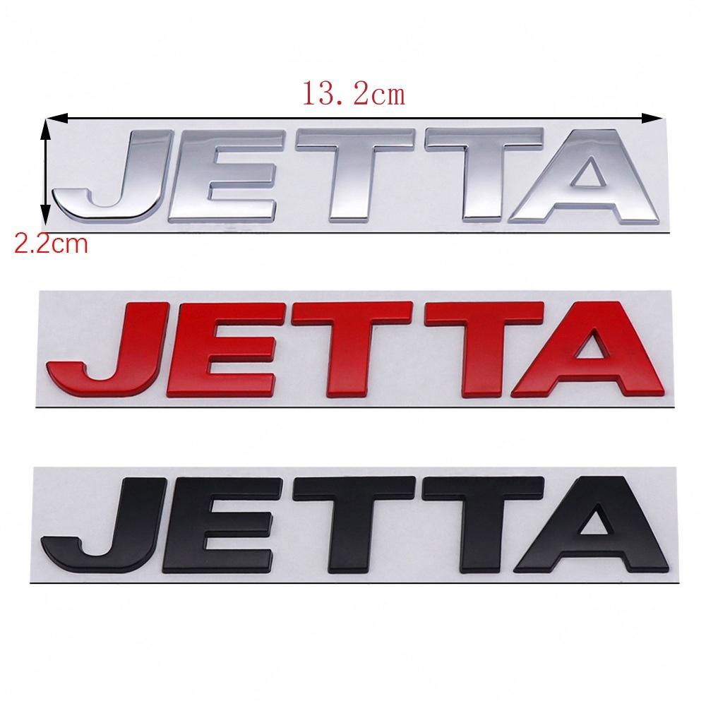 3D Metal JETTA Letter Badge Car Rear Trunk Emblem Sticker For VW JETTA MK2 MK3 MK4 MK5 MK6 MK7 MK8 Accessories CU7
