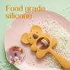 Silicone Teether Koala Elephant Handbells Rattles Rodents Teething Necklace Food Grade Infant Chewable Toys