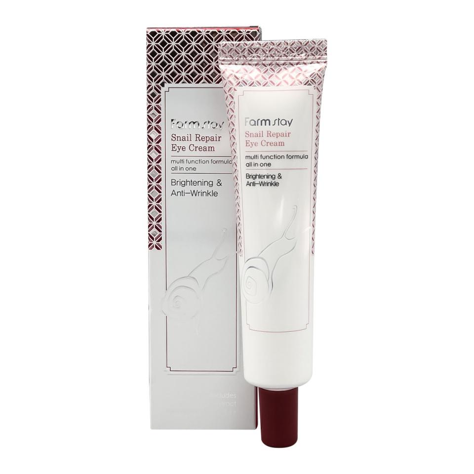 

Восстанавливающий крем с улиточным муцином для кожи вокруг глаз FarmStay Snail Repair Eye Cream 40г