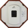 RHYTHM Citizen Wall Continuous Second Stylish Octagonal Wooden Brown Solid CITIZEN Clock, Radio-Controlled, Analog, Hand, Frame, (Semi-Gloss Finish,