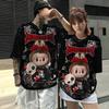 Cute Labubu 3D Printing Cartoon Graffiti T-Shirts 2025 Summer Men's and Women's Quick-drying Tees Children's Fashion Casual Tops