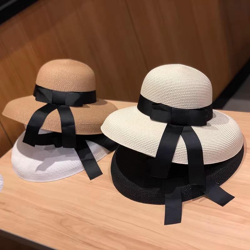 Hat Women's Summer Straw Hat Fashion Bow Sun Hat Vacation Beach Hat Sun Hat