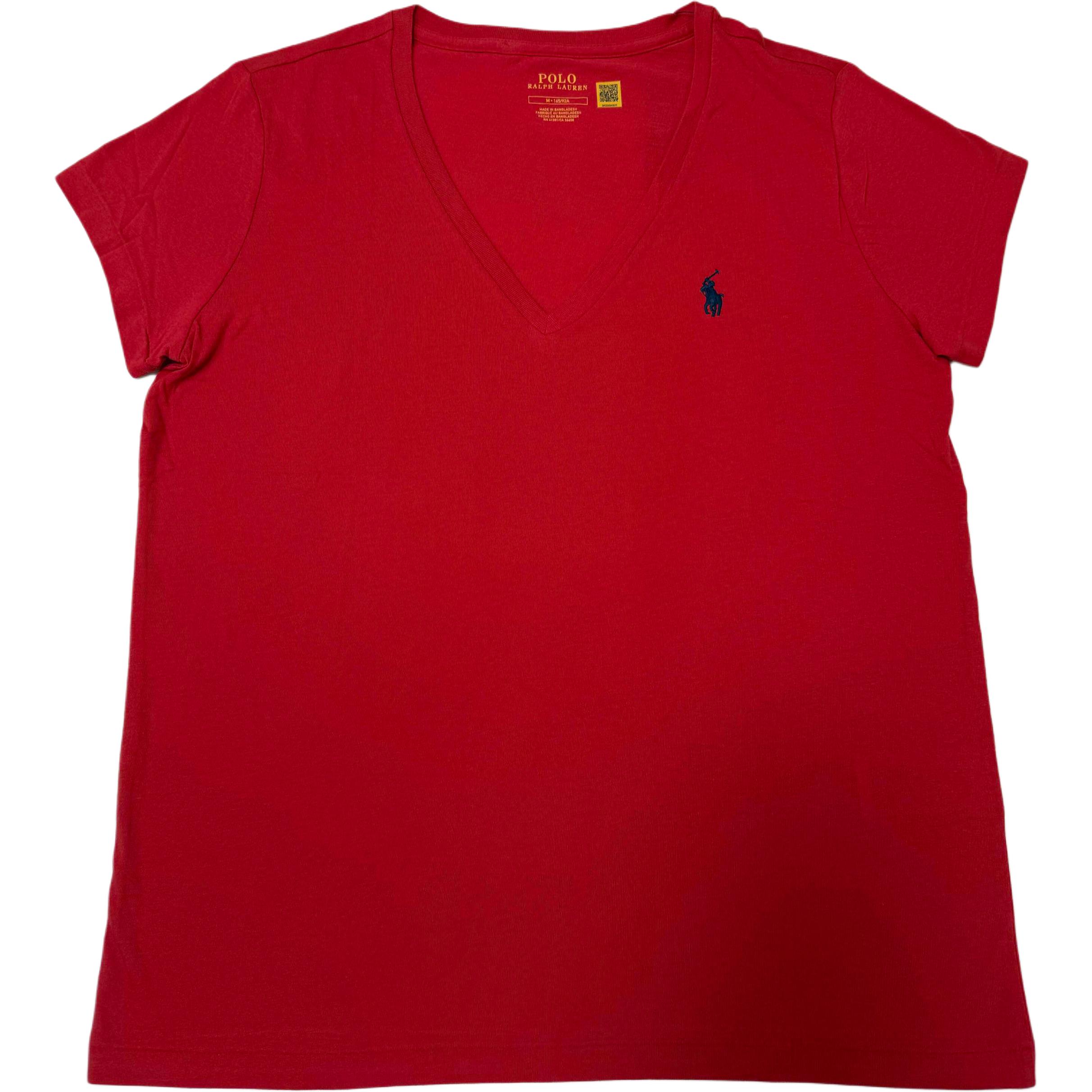 

Женская футболка с V-образным вырезом и коротким рукавом Polo Ralph Lauren Classic Edition 211682523-098 M