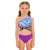 2 Stück Kinder Mädchen Badeanzug Bedruckte Crop Tops und Slips Set Strand Schwimmen Badeanzug