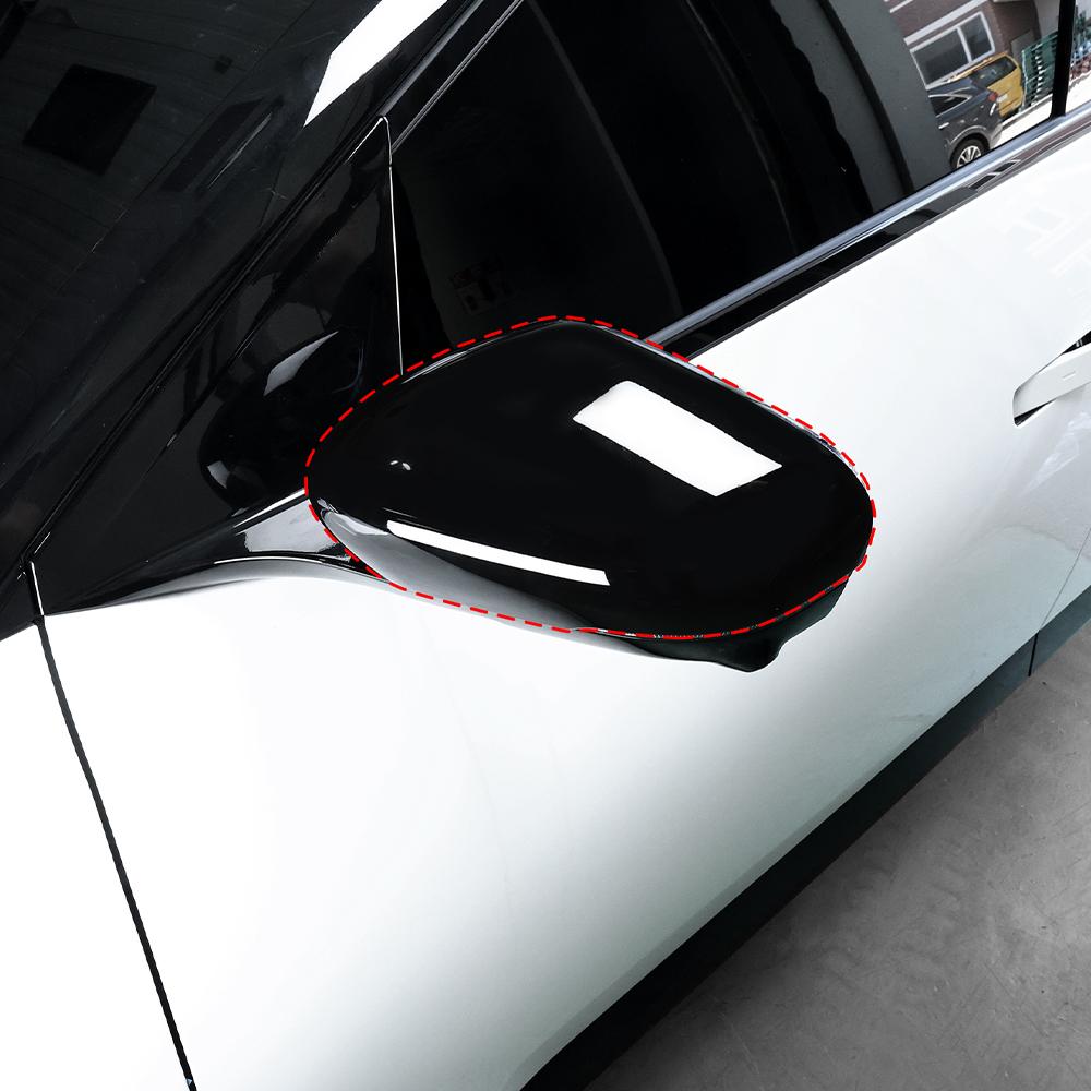 1Pair Car Exterior Parts Rearview Mirror Cover Side Mirror Trim Frame ABS Material For KIA EV4 2025-2026 LHD RHD
